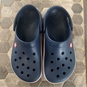 Boys Navy Classic Crocs